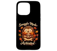 Snuggle Mode Hedgehog Cozy Fall Cartoon Animal Case for iPhone 15 Pro Max