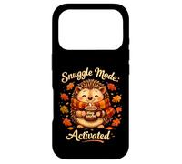Snuggle Mode Hedgehog Cozy Fall Cartoon Animal Case for iPhone 17 Pro