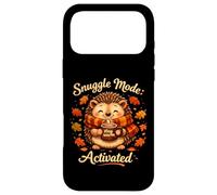 Snuggle Mode Hedgehog Cozy Fall Cartoon Animal Case for iPhone 17 Pro Max