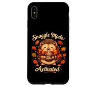 Snuggle Mode Hedgehog Cozy Fall Cartoon Animal Case for iPhone XS Max