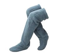 Snuggle Paws Sock Slippers Snuggs Cozy Socks Teddy Legs Over Knee High Fuzzy Long Socks Plush Slipper Stockings Leg Warmers Winter Fleece Home SleepingBedChristmas Gifts For Women