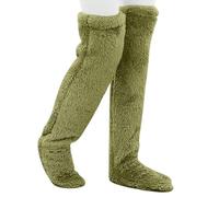 Snuggle Paws Sock Slippers Snuggs Cozy Socks Teddy Legs Over Knee High Fuzzy Long Socks Plush Slipper Stockings Leg Warmers Winter Fleece Home SleepingBedChristmas Gifts for Women