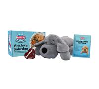 Snuggle Puppy Original Heartbeat Stuffed Toy for Dogs. Pet Anxiety Relief and Calming Aid, Comfort Toy for Behavioral Training in Gray