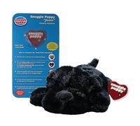 Snuggle Puppy Original Junior Dog Toy - Heartbeat Dog Plush - Behavioral Aid Puppy Toy for Sleep Aid and Puppy Anxiety Relief - Black