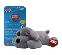 Snuggle Puppy Original Junior Dog Toys - Heartbeat Puppy for Dogs- Behavioral Aid Puppy Toys for Sleep Aid and Dog Anxiety Relief (Gray)
