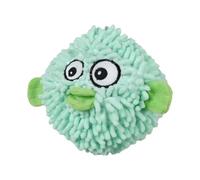 Snuggle Puppy Tender-Tuffs Ball - Round Pufferfish Tough Dog Toy - Cute and Fun Plush Ball with Squeaker