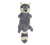 Snuggle Puppy Tender Tuffs - Water Bottle Cruncher with Puncture Resistant Squeaker - Gray Fox Bottle Cover Dog Toy