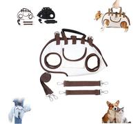 Snuggle Sling Dog Carrier, Hands Free Dog Carrier Sling, Portable Breathable Pet Carrier Backpack, Adjustable Full Body Lift Harness with Shoulder Strap & Puppy Treat Bag, for Small to Large Pets