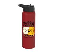 Snuggle & Snooze Cute Pillow Blanket Buddies Stainless Steel Insulated Water Bottle