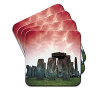 Snuggle Stonehenge Summer Solstice Set Of 4 Premium Wooden Coasters