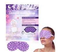 Snugglebug Lavender Steam Eye Mask | Self-Heating Warm Compress for Dry Eyes, Relaxation & Better Sleep | Lavender-Infused, 30 Min Steam Therapy, Patented Comfort Fit Design | Pack 5 Single-Use Masks