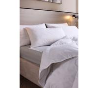 Snuggledown 1 Pack Hotel Goose Feather & Down Back Sleeper Pillow in White Snuggledown White