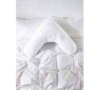 Snuggledown 1 Pack Retreat V Shape Firm Support Pregnancy Pillow in White Snuggledown White