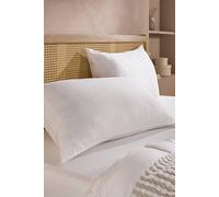 Snuggledown 2 Pack Hotel Medium Support Back Sleeper Pillow In White White