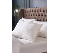 Snuggledown 2 Pack Retreat Indulgent Cotton Soft Support Pillow In White White