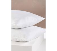 Snuggledown 2 Pack Scandi Soft Touch Medium Back Sleeper Pillow In White White