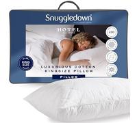 Snuggledown Cotton Quilted King Size Pillow (48x91cm) - Extra-Wide Hotel Quality Pillow for Spacious Comfort, Better Support & Restful Sleep | UK-Made, Non-Allergenic & Washable