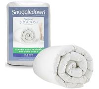 Snuggledown Duck Feather & Down King Size Duvet 10.5 Tog - Natural Fill All-Season Quilt with 85% Feather, 15% Down | 230TC Cotton Cover, Box Stitched, UK-Made, Machine Washable (225 x 220cm)