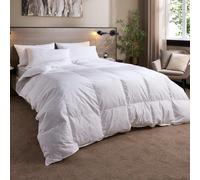Hotel Goose Feather & Down 10.5 Tog All Year Round Duvet With 2 Pillows Snuggledown White King