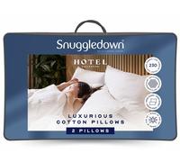 Snuggledown Hotel Cotton Medium Soft Pillow - 2 Pack