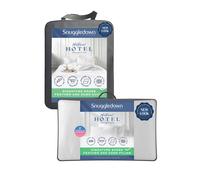 Snuggledown Hotel Goose Feather & Down 13.5 Tog (4.5+9 Tog) Duvet With 2 Pillows In White White