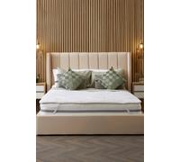 Snuggledown Luxurious Hotel Anti Allergy Mattress Topper In White White Double