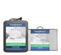 Hotel Goose Feather & Down 13.5 Tog (4.5+9 tog) Duvet With 2 Pillows Snuggledown White Super King