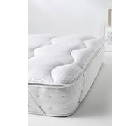Snuggledown Luxury Quilted Mattress Protector With Soft Touch Finish And Elasticated Straps In White White