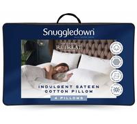 Snuggledown Retreat Indulgent Sateen Cotton Pillows - 4 Pack