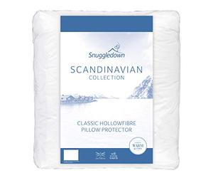 Snuggledown Scandinavian Classic Hollowfibre Pillow Protector, 2 Pack