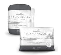 Snuggledown Scandinavian Duck Feather And Down Duvet, 2 Medium Pillows, 10.5 Tog, Double