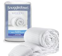 Snuggledown Soft Touch King Size Duvet 10.5 Tog - All-Year Round Premium Breathable Quilt for All Seasons | UK-Made, Satin Striped Cover, Non-Allergenic, Machine Washable (225 x 220cm)