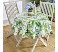 Snugglemore Arboretum Tropical Leaf PVC Tablecloth Kitchen Outdoor Also Available with Parasol Hole (137cm Square)