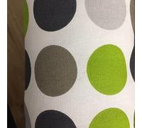 Snugglemore Draught Excluder Fabric Cotton Various Designs Door Window Draught Cushion Guard (Spot Green/Grey)