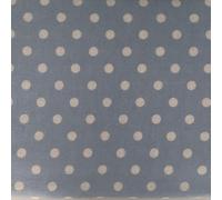 Snugglemore Luxury 100% Brushed Cotton Flannelette Fitted Sheet Patterned Stripe or Polka Dot (Blue Polka Dot, Double)