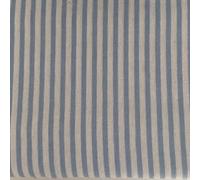 Snugglemore Luxury 100% Brushed Cotton Flannelette Fitted Sheet Patterned Stripe or Polka Dot (Blue Stripe, Double)