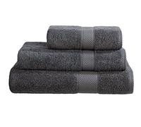 Snugglemore Luxury 500gsm Turkish 100% Cotton Ringspun Towels Pack of 2 Available in Hand, Bath, Bath Sheet, Jumbo Bath Sheet and Bath Mat (Grey, Hand Towel x 2)