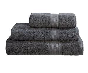 Snugglemore Luxury 500gsm Turkish 100% Cotton Ringspun Towels Pack of 2 Available in Hand, Bath, Bath Sheet, Jumbo Bath Sheet and Bath Mat (Grey, Hand Towel x 2)