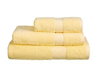 Snugglemore Luxury 500gsm Turkish 100% Cotton Ringspun Towels Pack of 2 Available in Hand, Bath, Bath Sheet, Jumbo Bath Sheet and Bath Mat (Lemon, Bath Sheet x 2)