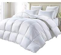Snugglemore Luxury Goose Feather & Down Duvet Quilt 100% Cotton Downproof Cover Double Stitched Piped Edge (Single, 10.5 Tog)