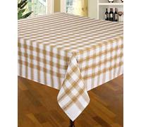 Snugglemore Seersucker 100% Cotton Tablecloth Sizes Napkins Also Available (Coffee, 50" x 70")