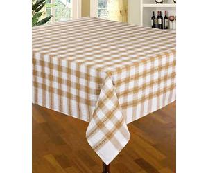 Snugglemore Seersucker 100% Cotton Tablecloth Sizes Napkins Also Available (Coffee, Napkins (Pack of 4))