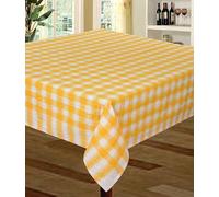Snugglemore Seersucker 100% Cotton Tablecloth Sizes Napkins Also Available (Gold, Napkins (Pack of 4))