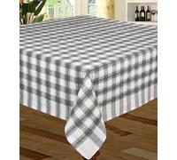 Snugglemore Seersucker 100% Cotton Tablecloth Sizes Napkins Also Available (Grey, Napkins (Pack of 4))
