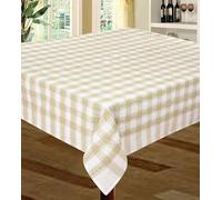Snugglemore Seersucker 100% Cotton Tablecloth Sizes Napkins Also Available (Natural, 36" x 36")