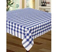 Snugglemore Seersucker 100% Cotton Tablecloth Sizes Napkins Also Available (Royal, 50" x 50")
