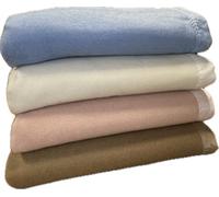 Snugglemore Traditional 100% Acrylic Solid Blanket With Ribbon Trim (Pink, Single)