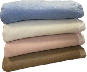 Snugglemore Traditional 100% Acrylic Solid Blanket With Ribbon Trim (Pink, Superking)
