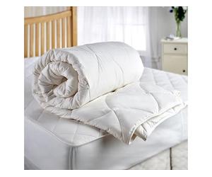 Snugglemore Wool Duvet 500gsm with 100% Pure Natural Cotton Cover (Single)