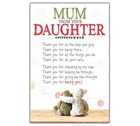 Nice Words Mum From Daughter Christmas Cards, Xmas Card For Her
